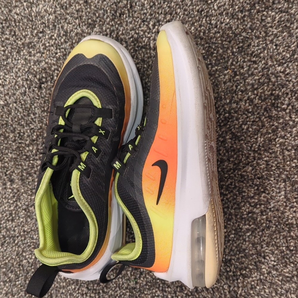 Youth Nike Air Max. Sunset Orange and Yellow Size 13c